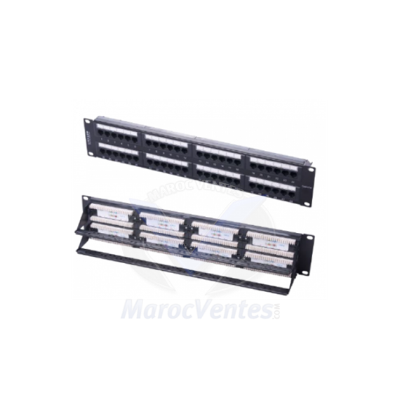 PATCH PANEL 48 PORT UTP CAT 6 LINXCOM  IDC UTP6IDCPP48 2U